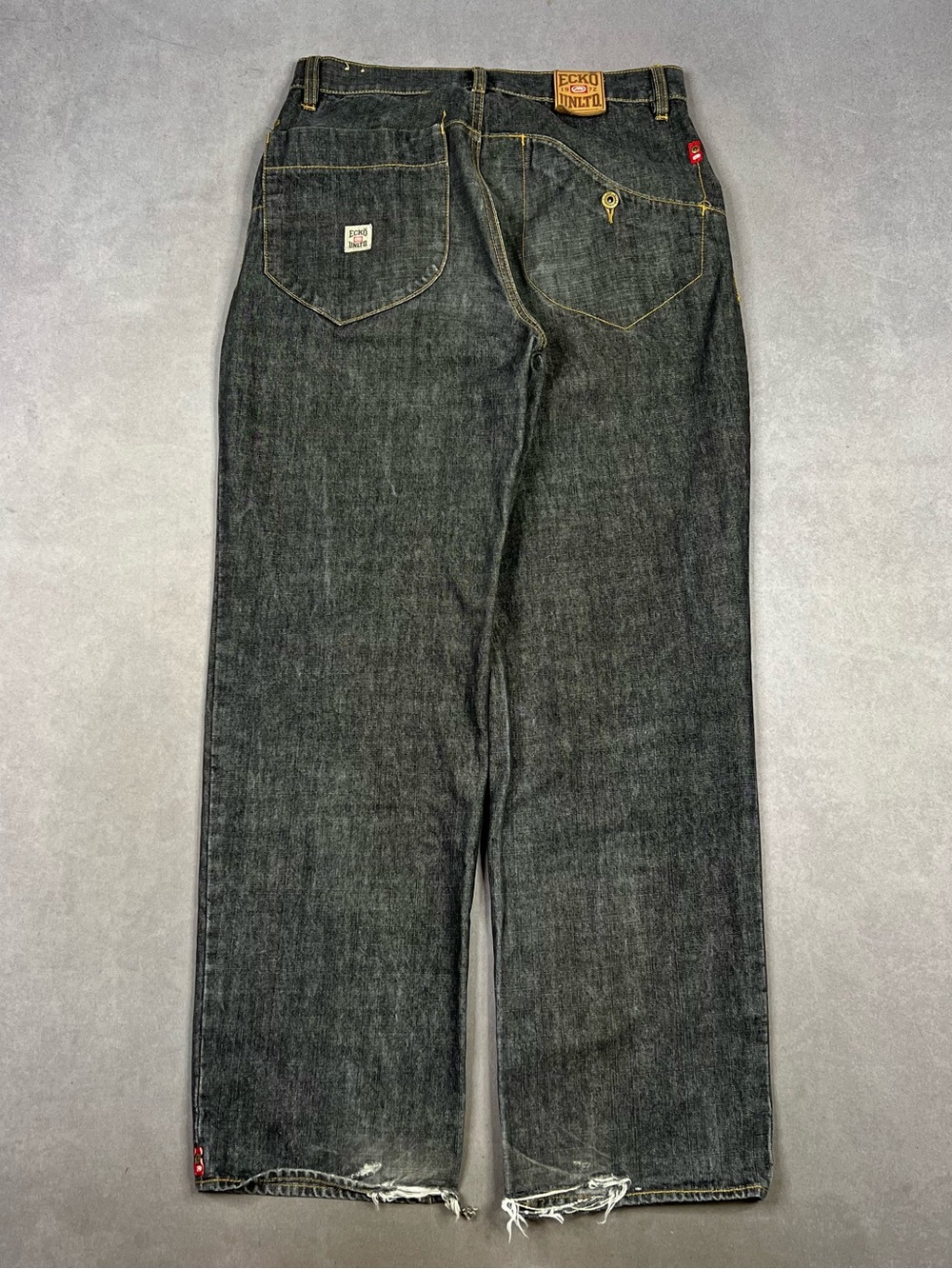 Ecko Unlimited Men’s Black Denim Relaxed Jeans